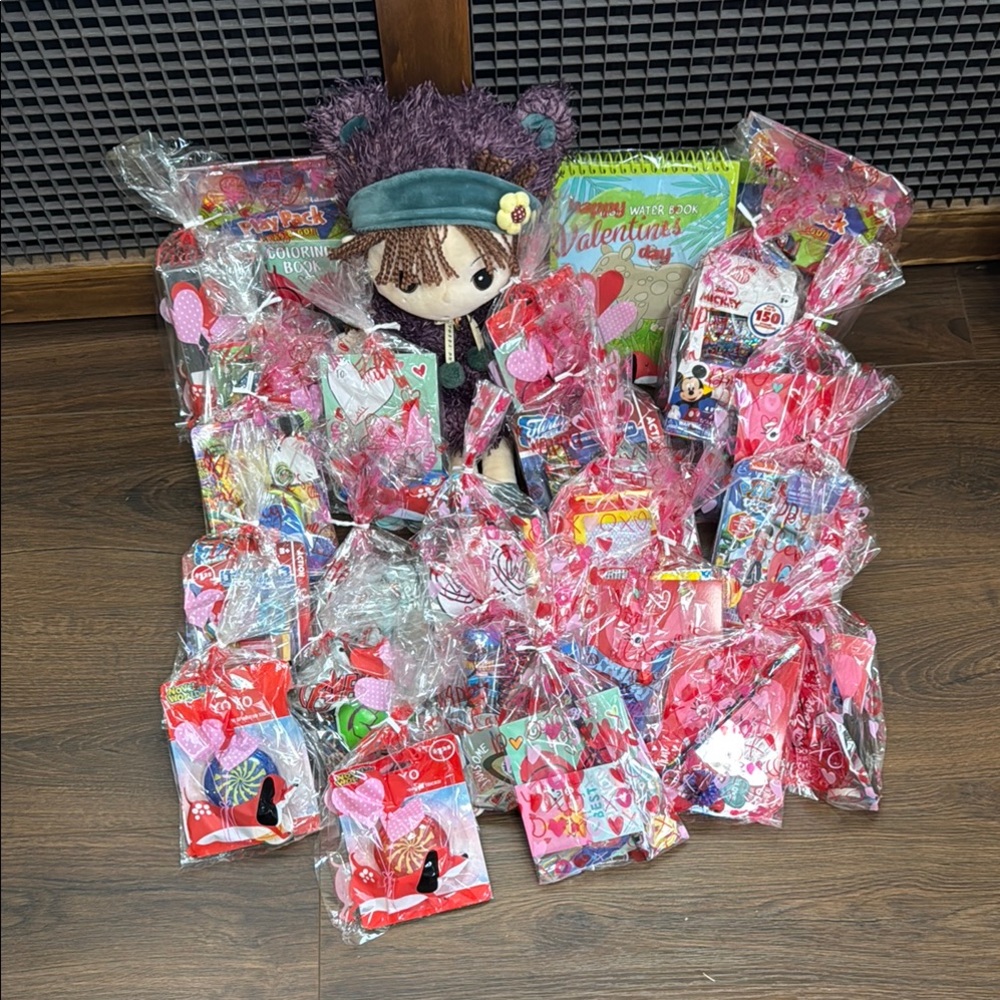 Colorful Red and Pink Party Favors Collection 23 in total